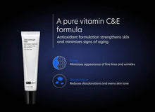 Load image into Gallery viewer, PCA SKIN C&amp;E Strength Max Antioxidant Treatment.   A pure vitamin C&amp;E formula on a dark background
